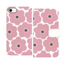 Advantage iPhone SE2 SE3 スマホケース 手帳型 iPhoneケース PUレザー デザイン 花柄 ピンク かわいい 可愛い 北欧(3)