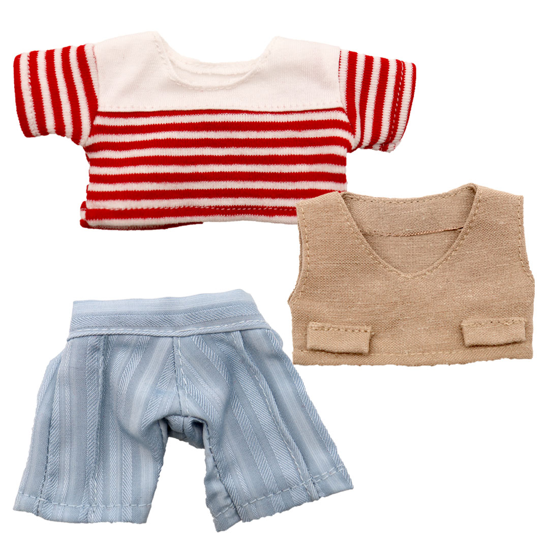 5.10迄P5倍★【メール便対象商品】TBVネックベスト 4Sサイズ 12cm ぬいぐるみ お洋服 コスチューム プティルウ ぬい服 ぬい活のサムネイル