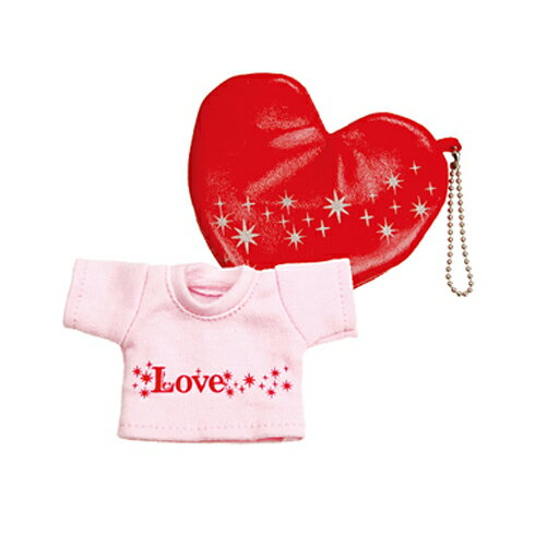 ★20%OFF★【メール便対象商品】TBハートメッセージTシャツ LOVE【身長12cm TB＆COCO用】703712 洋服 ぬいぐるみ用 テディベア コスチューム 服 クマ くま おきがえ 着せ替え ぬい撮り