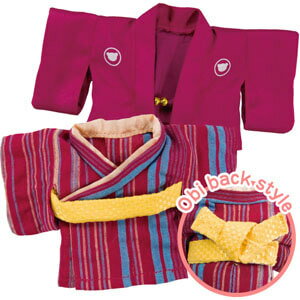 TB 羽織セット(ピンク) 【身長12センチのテディべア用】 テディベア ダッフィー コスチューム 服 プレゼント 誕生日プレゼント 【10P28Mar14】