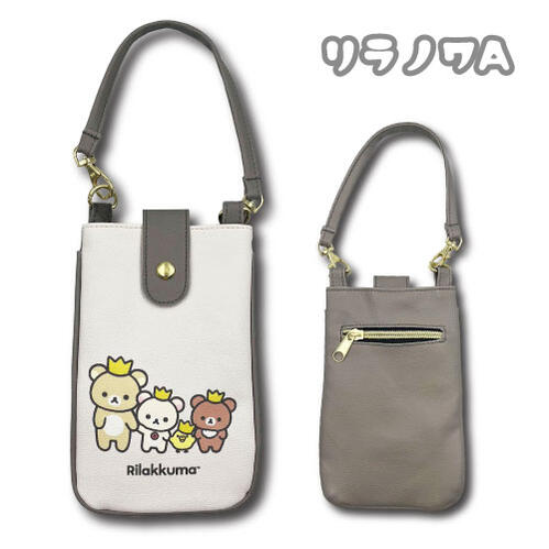 【入荷次第発送商品】【NEW】【T】リラノワ　おでかけ2WAYポシェットA【san-x/キャラ/バッグ/ポシェット/おしゃれ/キュート/rilanowa/リラックマ/リラックマの輪/rilakkuma】【2303】のサムネイル