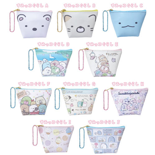 【在庫一掃セール】【M】すみっコぐらし　ミニ舟形ポーチ【sumikkogurashi/san-x】【1905】のサムネイル
