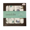 エイデンアンドアネイ ジャングルジャム 4枚セット スワドル おくるみ モスリンコットン Aden+Anais swaddle ベビー ギフト 出産祝い ブラン...