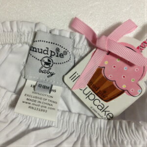 カップケーキブルマー 0-6mon 12-18mon 6か月 12か月 18か月 MudPie Baby マッドパイ ベビーギフト ベビー服 かわいい 女の子