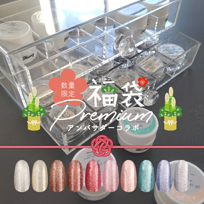 送料無料 アンバサダーコラボ プレミアム福袋 ジェルネイル パーツ シール スターターキット ネイルデ..