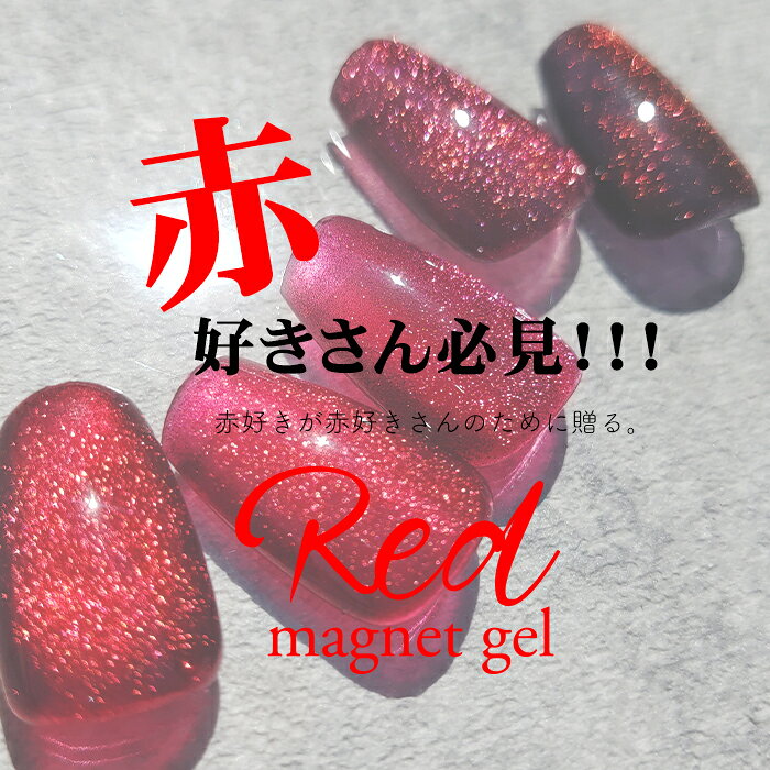 微粒子 マグネットジェル inbity レッドマグネットジェル 全5色 カッパーレッド タ...