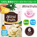 ★最短発送★フリーズドライ フルーツ [パイナップル] ひと箱 6袋 セット mirai fruits(ミライフルーツ) 防災