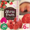 【メーカー直販】フリーズドライ フルーツ [いちご] 無添加 無果糖 ひと箱 6袋 セット mirai fruits(ミライフルーツ) 防災