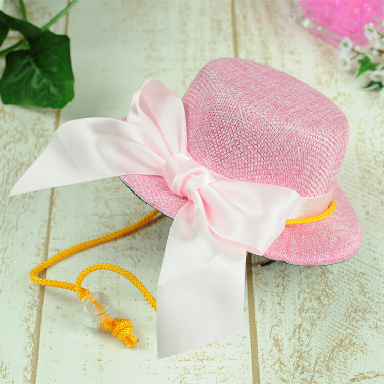LOVELYゴージャス帽子（犬用帽子）リボン｢ピンク｣