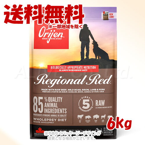 正規品 Orijen レジオナルレッド ドッグ 6kg 「オリジンジャパン」