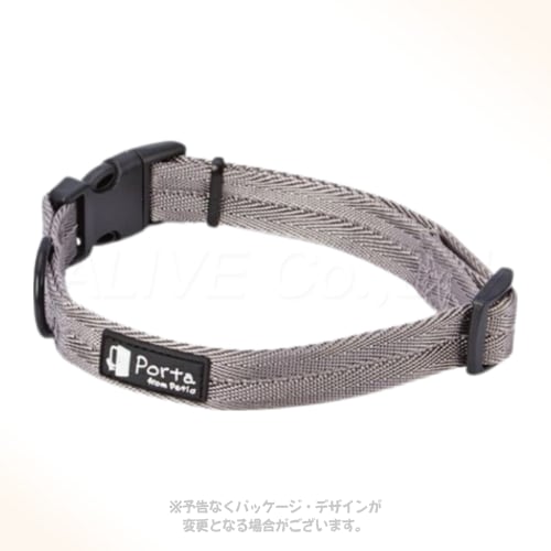 毎日のお散歩に！肌当たり優しい大型犬用シンプル首輪。 商品の特長 毎日のお散歩に使いやすく飽きがこないシンプルなデザインの大型犬用首輪です。 テープ部分が袋織になっているため優しい肌当たりで毛切れを軽減します。 ベーシックで落ち着いたシルバーグレーの色味でどんな毛色のワンちゃんにも馴染みます。 首回り約40?55cm、適応体重30kgまでの大型犬に対応しています。 サイズ L 首回り:約40?55cm 材質・原材料 ポリエステル、ポリアセタール 製造・生産国 中国 注意事項 かみぐせのある犬には使用しないでください。 犬が嫌がる場合は無理に使用しないでください。 本品は指が2?3本入る程度に装着ししまり過ぎていないか絶えず点検してください。 水ぬれや摩擦等で色落ちする場合があります。特に薄い毛色の犬には注意してください。 火気や水気のそばでの使用や保管はしないでください。 本品は消耗品ですので使用前には必ず点検しホツレや亀裂等の傷みが目立ち始めたら新しい製品に買い替えてください。 掲載画像はイメージです。画面環境により実物と色味が異なる場合があります。また、商品のデザインや仕様は、予告なく変更・リニューアルされる場合がございます。ご理解ご了承の上ご注文下さいませ。 備考 適応種：大型犬（?30kg）。