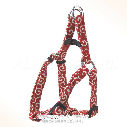 コットンカラクサハーネス #15 レッド 「岡野製作所」【全国送料無料(メール便のみ)】