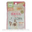 猫ちゃんの国産牛乳を使ったスープごはん ささみ&サーモン 成猫用 40g 「ドギーマンハヤシ」【合計8,800円以上で送料無料(一部地域を除く)】