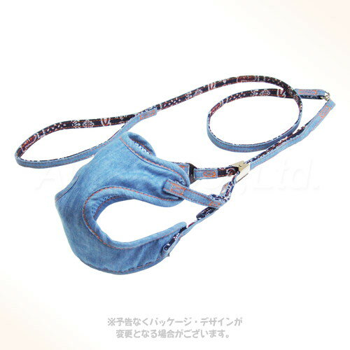 コットンデニムソフトハーネス・リード 3S ライトブルー 「岡野製作所」【全国送料無料(メール便のみ)】