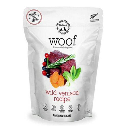 Fifty One Pets WOOF(ワフ) フリーズドライフード Wベニソン 50g【ペット 犬 ドッグフード おやつ 総合栄養食】