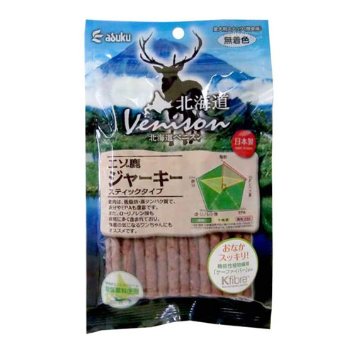 アスク 北海道ベニスン エゾ鹿ジャーキースティック 150g【ペット 犬 おやつ オヤツ ジャーキー 鹿肉】