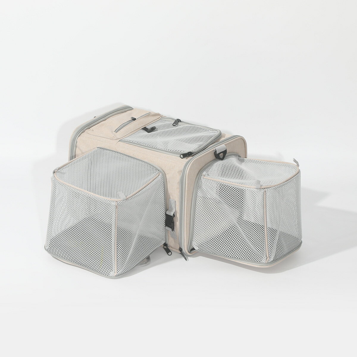 ペットキャリーバッグ ペットバッグ ペット キャリー メッシュ 2way 軽量お出かけ 軽量 折り畳み 猫用 ..
