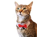 ポイント10倍 要エントリ-【メール便】CAT Amo.k アモワークス キャット おめかしネクタイ カラー レッド ブルー S M サイズ 猫用首輪 セーフティバックル 810041
