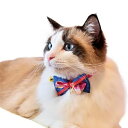 【メール便】CAT Amo.k アモワークス キャット スターリボン カラー ピンク ブルー S M サイズ 猫用首輪 セーフティバックル 810078