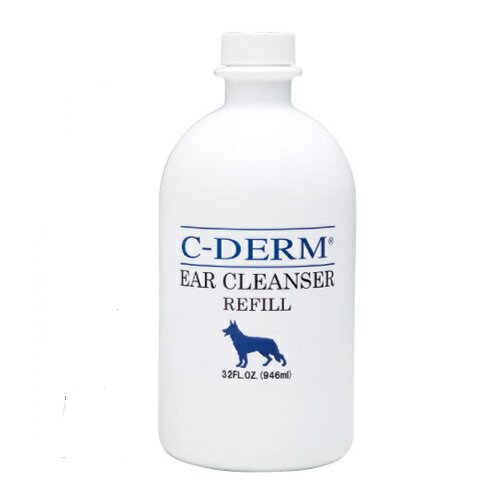 【シーディーム】C-DERM 犬用 イヤークレンザー Lサイズ (946ML)