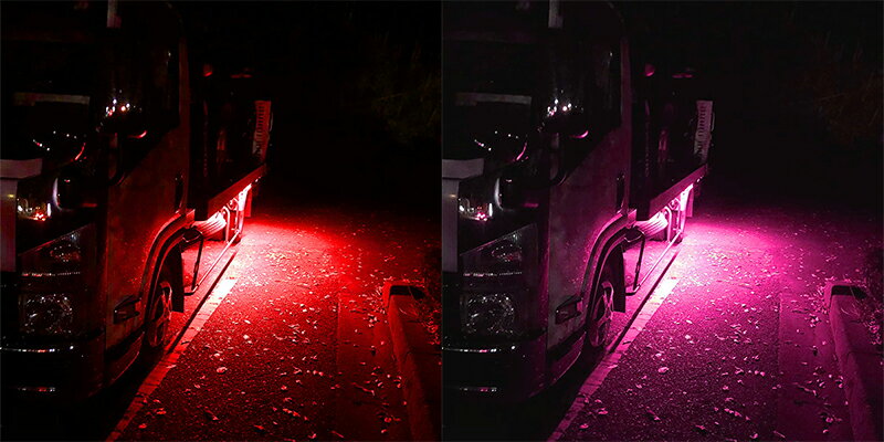 24V トラック ホワイトブルーイエローグリーンレッドピンク COB タイヤ灯 LED サイドマーカー ランプ 作業灯 路肩灯 LEDダウンライト 防水 S25 10パネル連結20パネル連結40パネル連結10コマ 20コマ 40コマ 3