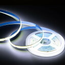 極薄 12V COB 面発光 LED テープライト ホワイト 白 5M 480連/m 8mm カット 色ムラなし 切断 柔軟 防水 チューブライト(3)