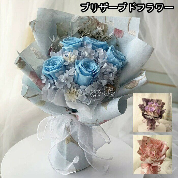 プリザーブドフラワー お花 カーネーション、アジサイ　 花束　3色 入学式 母の日 プレゼント ギフト 花束 ブーケ　贈り物 入学祝 ブーケ ウェディング 送料無料 結婚式 両親 花束贈呈 送別会 ブリザードフラワー 退職祝い 定年 誕生日 結婚祝い 【ドライフラワー 】