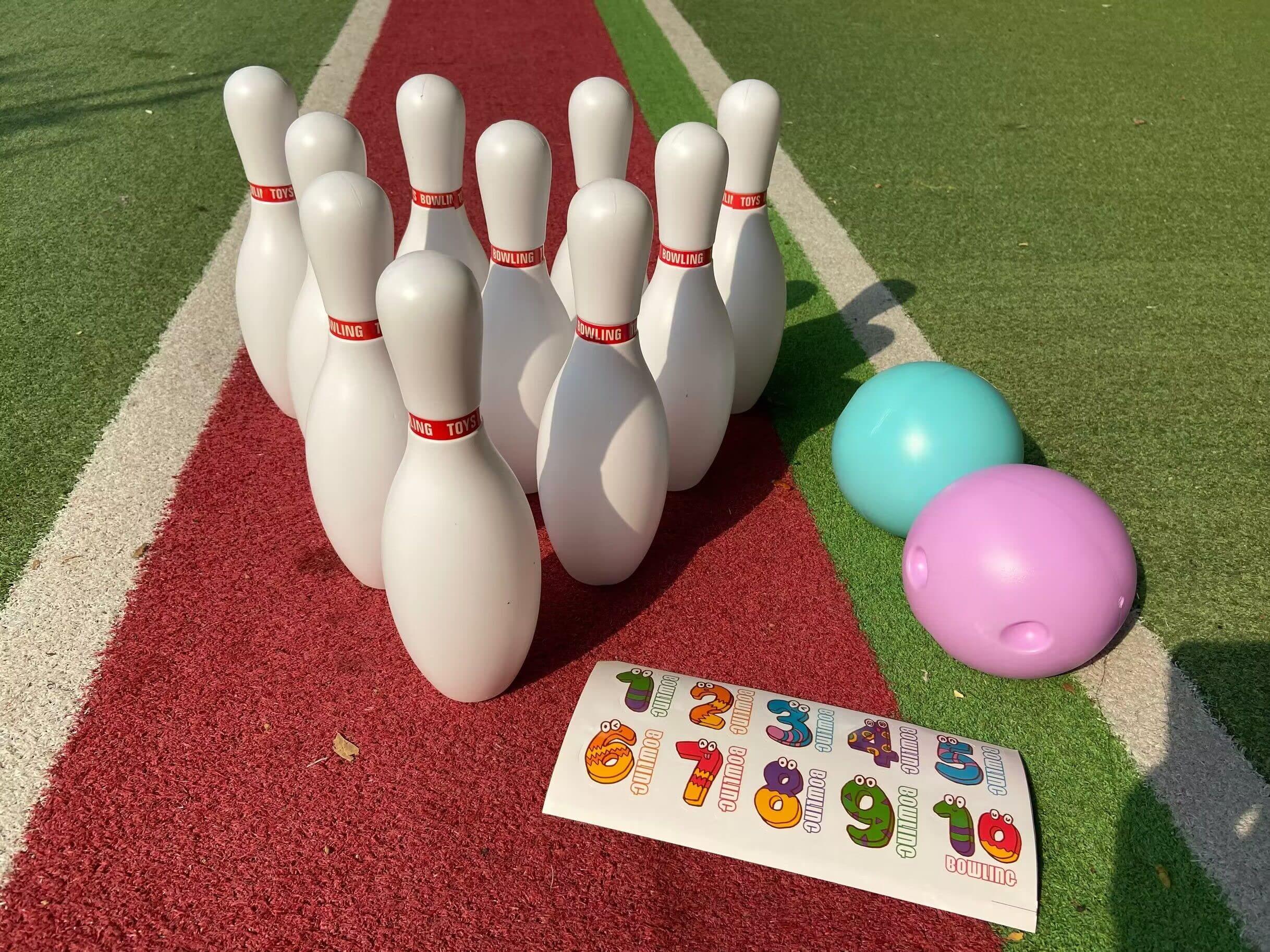 ボーリング セット おもちゃ ゲーム 10ピン 2ボール インドア プラスチック ポータブル バッグ 3歳以上 室内 遊び 児童 幼児