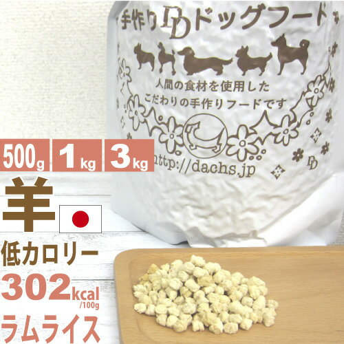 銀座ダックスダックス DD 全犬種対応ホームメイドドッグフード ラムライス 粒3kg 1kg 3 粒1kg 粒500g 粉1kg 粉400g 小麦不使用