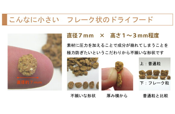 超小粒 フレーク 状 の 国産 無添加 ドッグフード 吉岡油糧 × PETNEXT 笑顔のドッグフード フレーク 1kg 5kg 高齢犬 チワワ プードル 他 超小型犬 一気食いをする子に 噛みやすい 超小粒 タイプ の ドッグフード 油っぽい フード が 苦手な子 涙やけ にも 総合栄養食 (2)