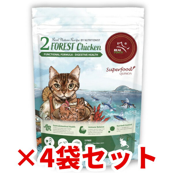 リアルネイチャーレシピ キャットフード【NO.2 フォレストチキン】2kg（500g×4袋セット）【RCP】