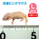【冷凍】冷凍ピンクマウス Lサイズ(約4g)10匹パック(T2)【クール便発送】【常温商品との同梱不可】(NK)エサ 餌 フード 冷凍マウス 爬虫類 は虫類 猛...