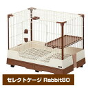 【お取り寄せ】マルカン CASA セレクトケージRabbit 80 小動物 うさぎ ウサギ モルモット 飼育ケージ ケージ ゲージ 樹脂スノコ 引き出し キャスター（NK）