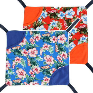 アロハパスモック(マジックテープ付き)(F2) フェレット ハンモック 寝袋 ナスカン無し 金具無し オールシーズン 春用 夏用 秋用 コットン カジュアル もぐれる