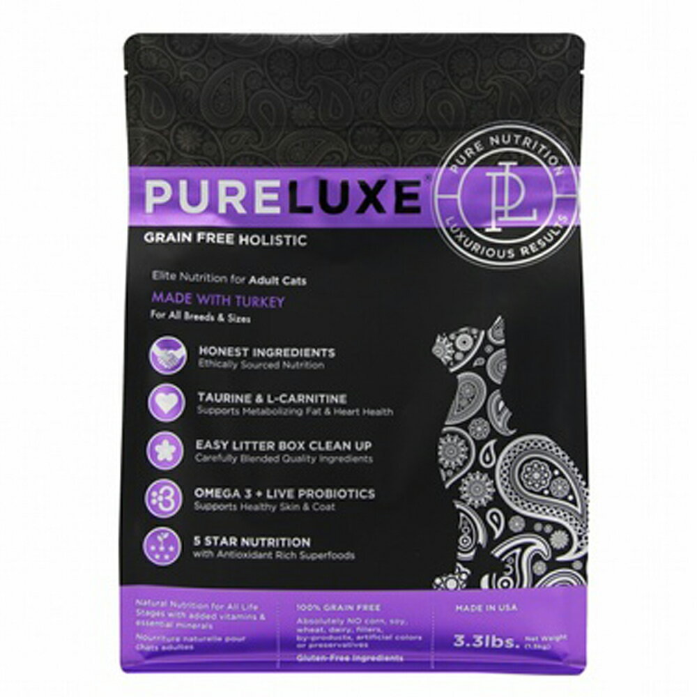 ピュアラックス エリートニュートリションフレッシュターキー 全年齢 全猫種 1.5kg 猫 餌 グルテンフリー グレインフリー キャット フード キャットフード ドライフード ドライキャットフード 成猫 子猫 高齢猫 猫フード ネコの餌 猫のエサ 猫ごはん 猫のご飯 猫用品のサムネイル