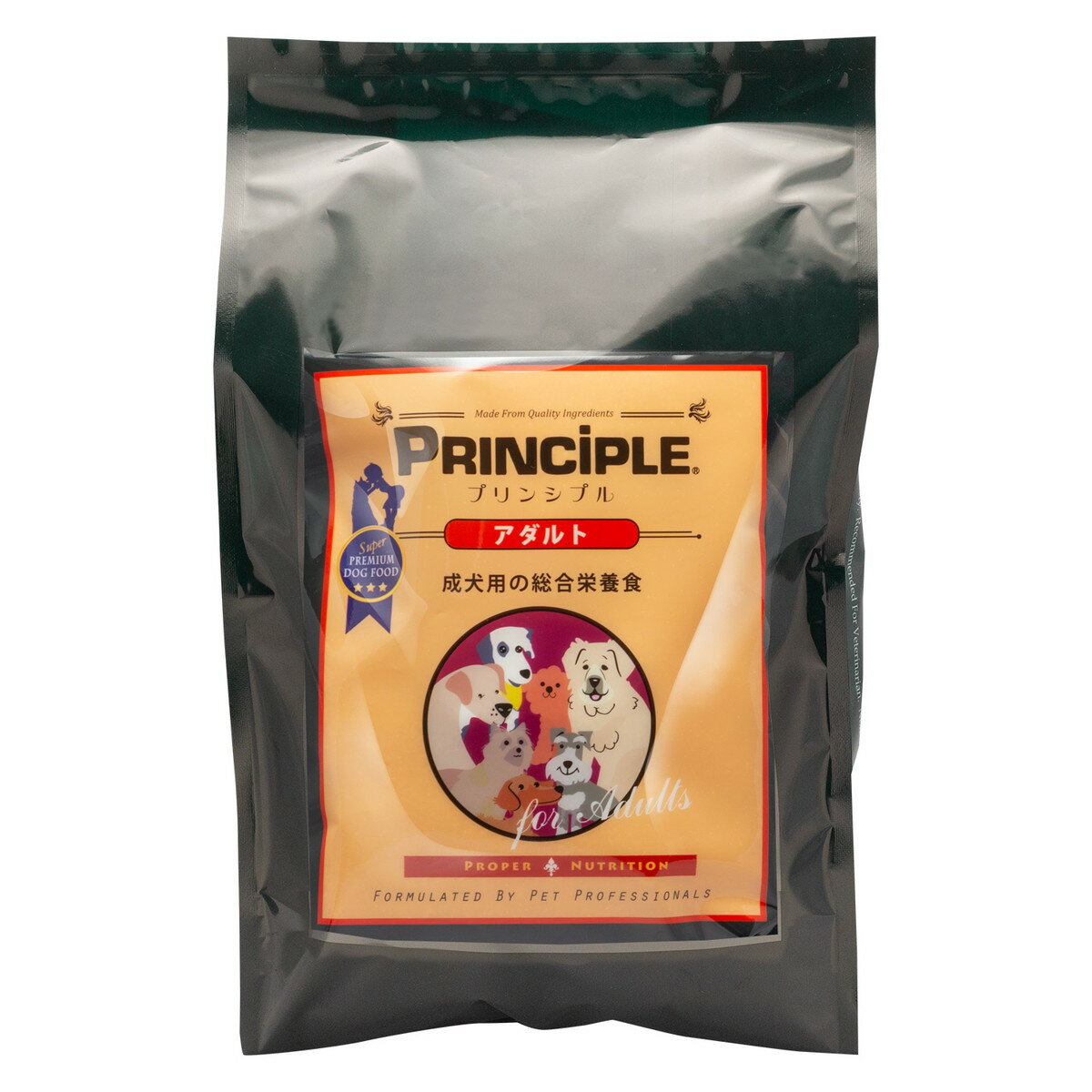 プリンシプル PRINCIPLE アダルト 2.4kg (800g×3) 全犬種用 ドッグ ドライ フード 総合栄養食