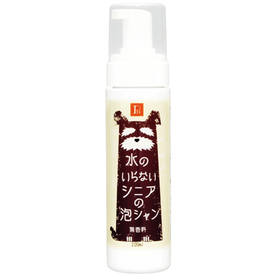 ペットニーム 水のいらないシニアの泡シャン 無香料 犬用 ペット用 天然由来成分 泡 シャンプー 200ml 環健