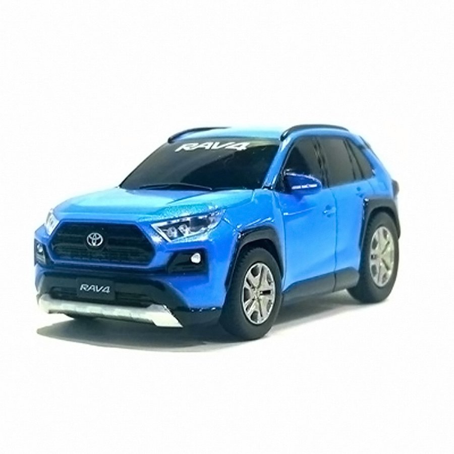 トヨタ 博物館 オリジナル プルバック ミニカー RAV4 2019 ( 青 )のサムネイル