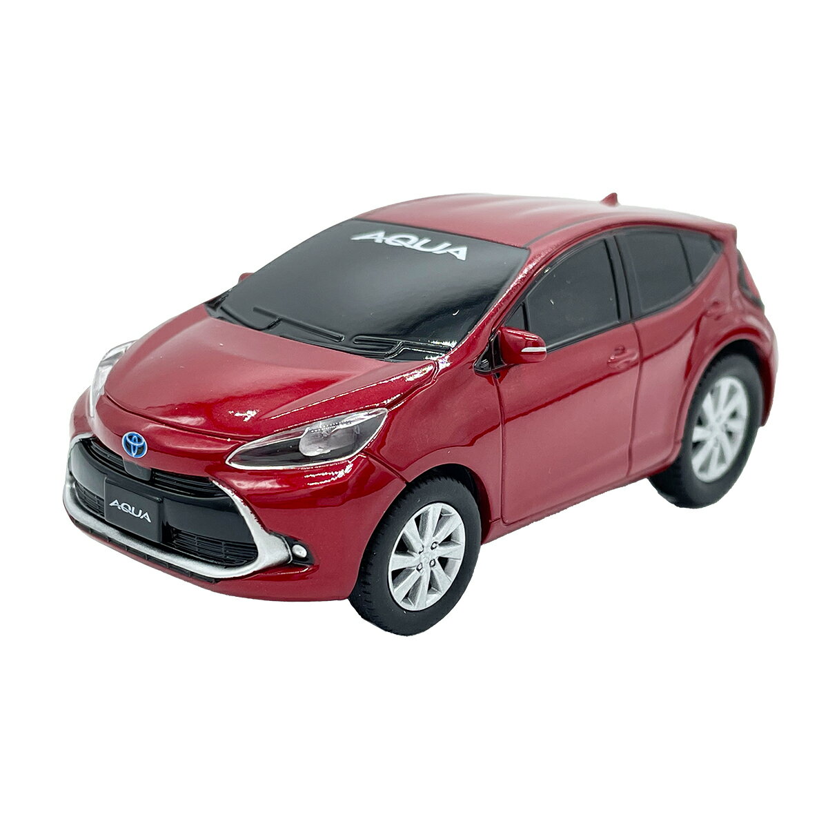 トヨタ 博物館 オリジナル プルバック ミニカー アクア 2021（レッド）のサムネイル