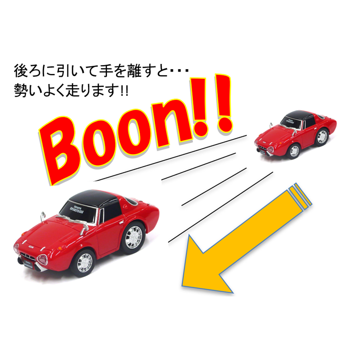 トヨタ博物館オリジナルプルバックミニカープレミアムランクル40(深黄)