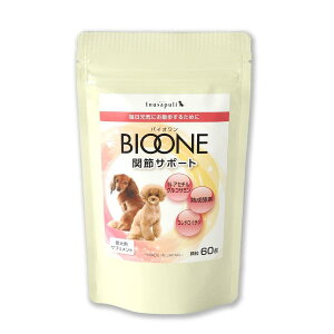 日本生物科学研究所 バイオワン BIOONE 関節サポート 60g 犬用 サプリメント 関節 散歩 ジャンプ アセチルグルコサミン グルコサミン サメ軟骨 コンドロイチン 健康サポート ペットフード 安全法 ペット用 サプリ 犬 栄養 補助 いぬサプリ 顆粒 タイプ