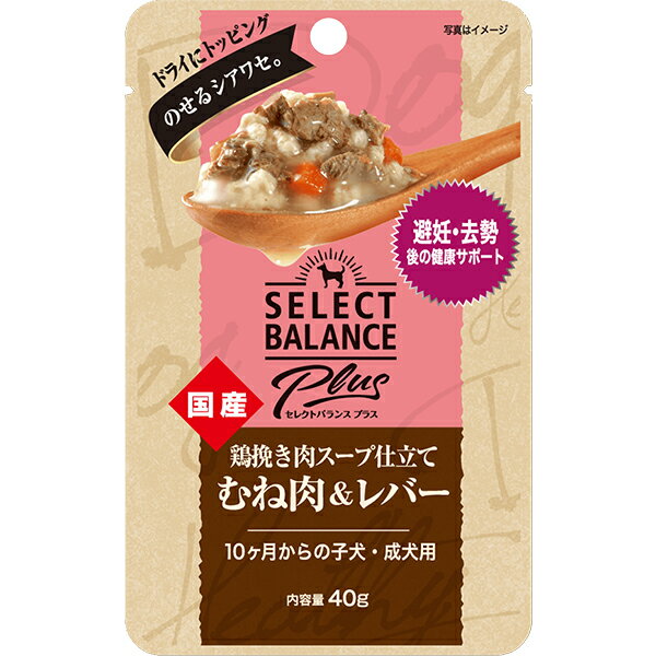 Rakuten - 【取寄せ】セレクトバランス プラス 鶏挽き肉スープ仕立て むね肉＆レバー 避妊・去勢後の健康サポート 40g×15コ