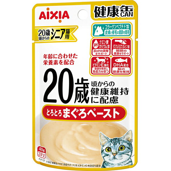 20歳からの健康缶パウチ とろとろまぐろペースト 40g×12コ
