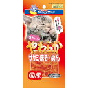 低脂肪の鶏ササミをやわらかな麺に仕上げた猫用スナック 【 原材料 】 鶏ササミ、グリセリン、ソルビトール、酸味料、酸化防止剤（エリソルビン酸ナトリウム）、保存料（ソルビン酸カリウム）、発色剤（亜硝酸ナトリウム）【 保証分析値 】 粗タンパク質45％以上、粗脂肪2％以上、粗繊維0.1％以下、粗灰分3％以下、水分32％以下【 代謝エネルギー 】 280kcal/100g【 原産国 】 日本【 製造日からの賞味期限 】 12ヶ月【 メーカー名 】 ドギーマンハヤシ【 JANコード 】 4976555809688