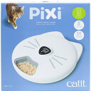 ●Pixiアプリ（無料）を使って愛猫の食事をスケジュール管理●ドライフード・ウェットフード・おやつをお好みの組み合わせと順番で最大6食まで給餌可能●トレイは1食ごとに回転します。早食いや食べ過ぎを防ぐために、分けて与えることが出来ます。●盗み食いを防止する、ロック機能と操作パネルロック機能付き●回転時に障害物にあたると停止する、キャットセーフ機能付き●操作パネルでも給餌設定可能（タッチパターンでロック解除可能）●トレイは簡単に取り外して丸洗い可能●トレイの下に付属のアイスパックを入れると、フードの鮮度を保つことが出来ます。●別売のCatit Pixi スマート 6ミールフィーダー用アイスパックを追加すると、交互に凍らせて使用でき便利です。●バックアップ電源として乾電池（別売）を使用できます。（単2乾電池×4本） 【 製造国 】 中国 【 サイズ 】 約幅32×奥行34.5×高さ9.2cm 【 その他 】 消費電力：作動時：1.1W、待機時：0.7W、コードの長さ：約1.1m 【 メーカー名 】 ジェックス 【 JANコード 】 4972547927583