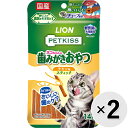【セット販売】ペットキッス ネコちゃんの歯みがきおやつ チキン味 スティック 14g×2コ〔25070932co〕