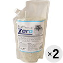 【セット販売】Zero 固まらないハムスター用トイレ砂 650g×2コ〔2403252st〕