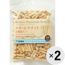 1袋（120g）におなかにやさしい乳酸菌が約2億個入っています。さらにオリゴ糖、カルシウムも配合しています。 【 原材料 】 小麦粉、砂糖、ショートニング、オリゴ糖、食塩、有胞子性乳酸菌パウダー、膨張剤、炭酸カルシウム 【 保証分析値 】 粗たん白質：7.7％以上、粗脂肪：7.5％以上、粗繊維：0.3％以下、粗灰分：1.5％以下、水分：10.0％以下 【 代謝エネルギー 】 約357kcal/100g 【 原産国 】 日本 【 製造日からの賞味期限 】 12ヶ月 【 メーカー名 】 コジマ 【 JANコード 】 4959149026173 @set20210917do @set_all