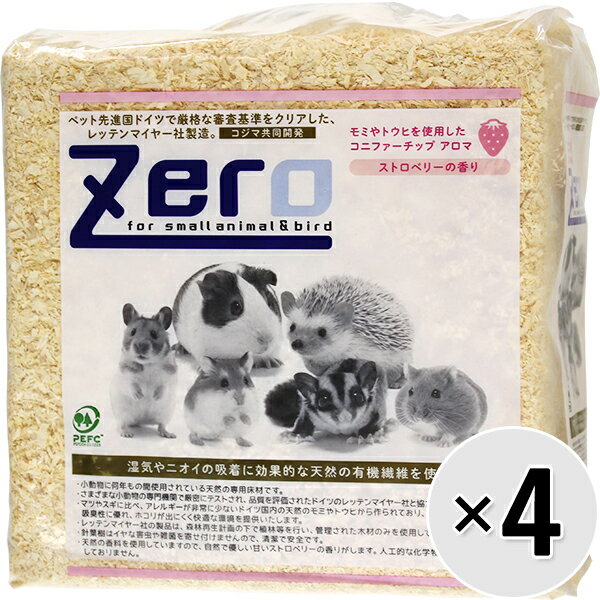 コニファー 【セット販売】Zero コニファーチップ ストロベリーの香り 900g×4コ〔24042538sy〕