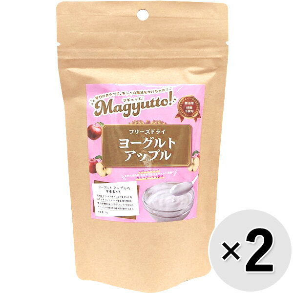 【セット販売】Magyutto! フリーズドライ ヨーグルト アップル 22g×2コ